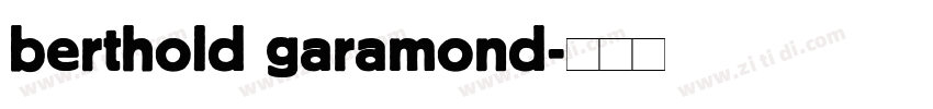 berthold garamond字体转换